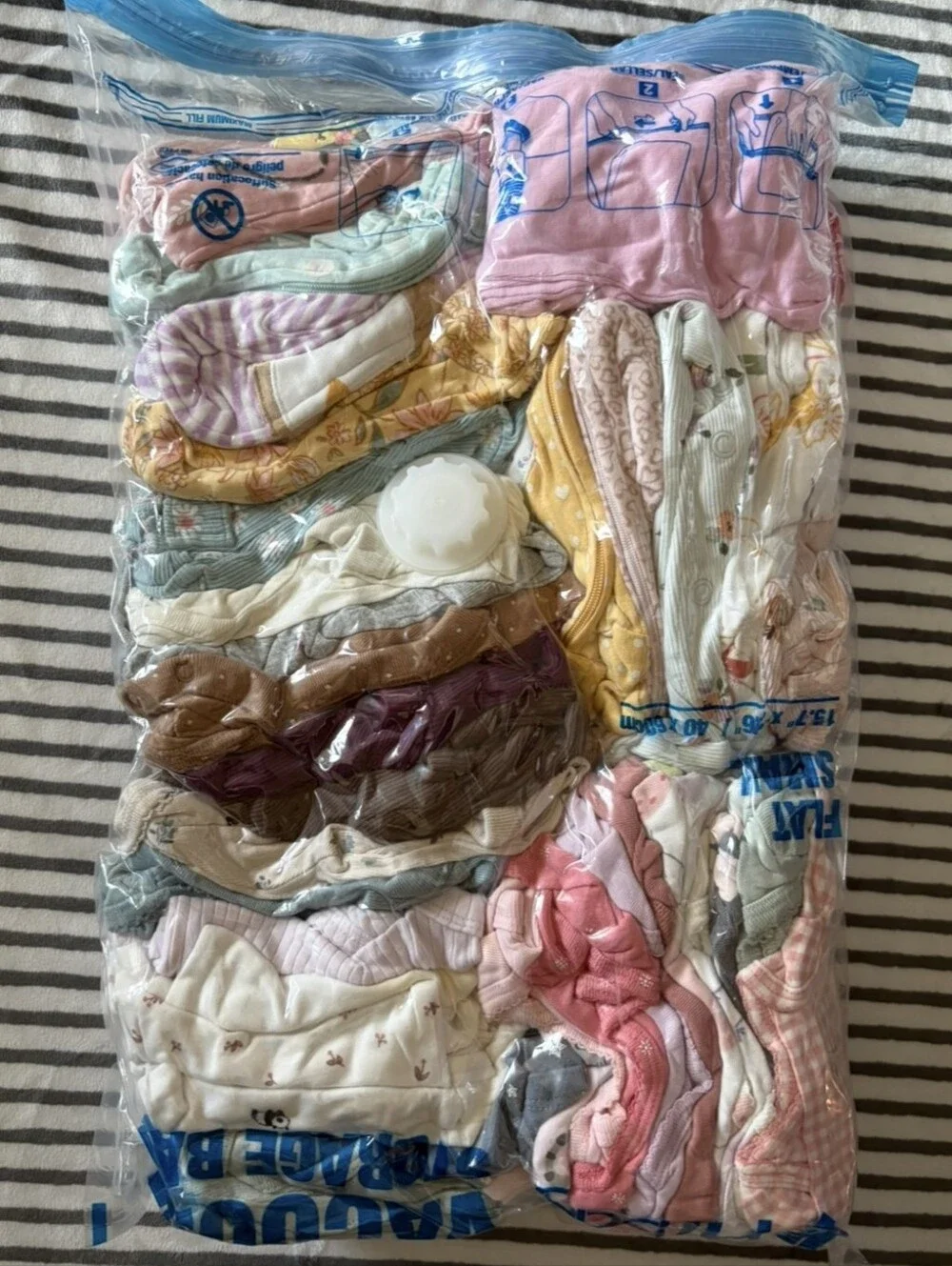 Newborn &0-3mo Girls Footed Onesies(ask For Pictures)